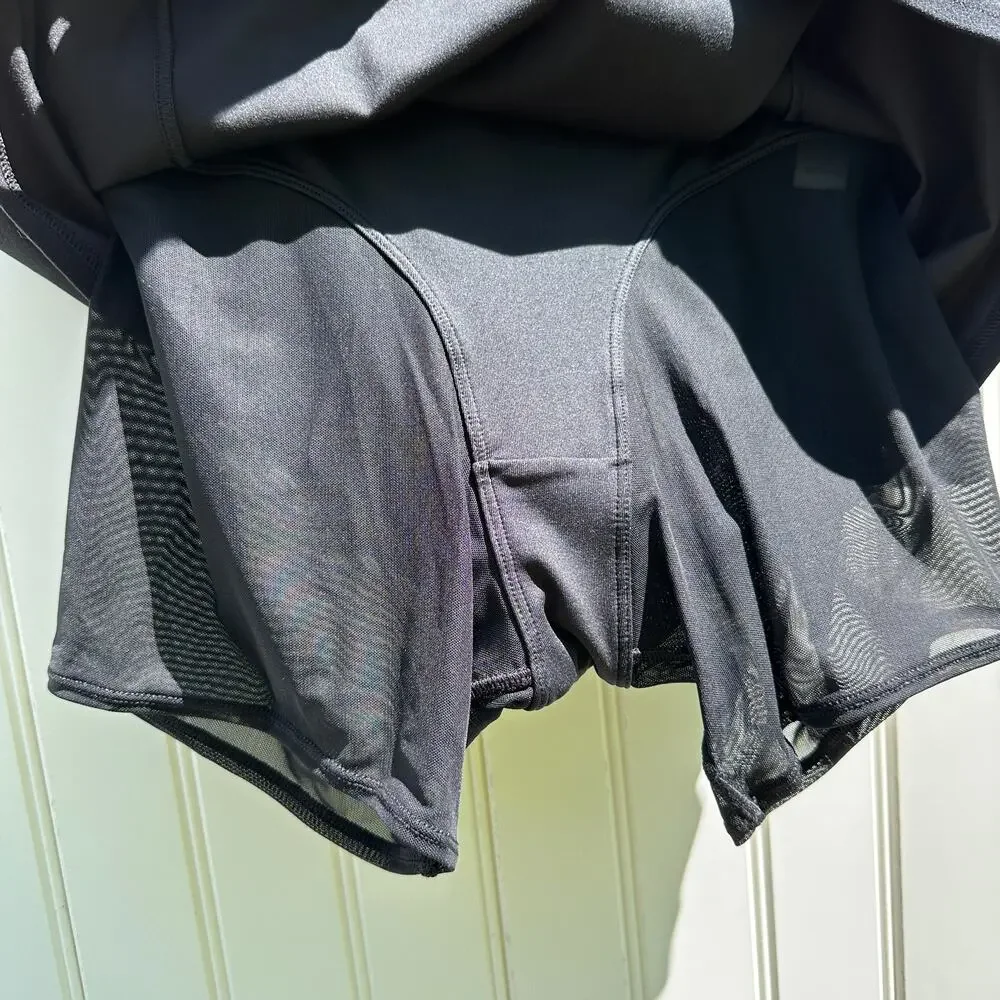 Alo Alosoft Serve It Up Skirt Black Size Extra Small NWT Tennis Padel w/ Shorts
